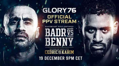 Wedden op (Kick)Boksen: Glory Gokken Rico & Badr Online!.